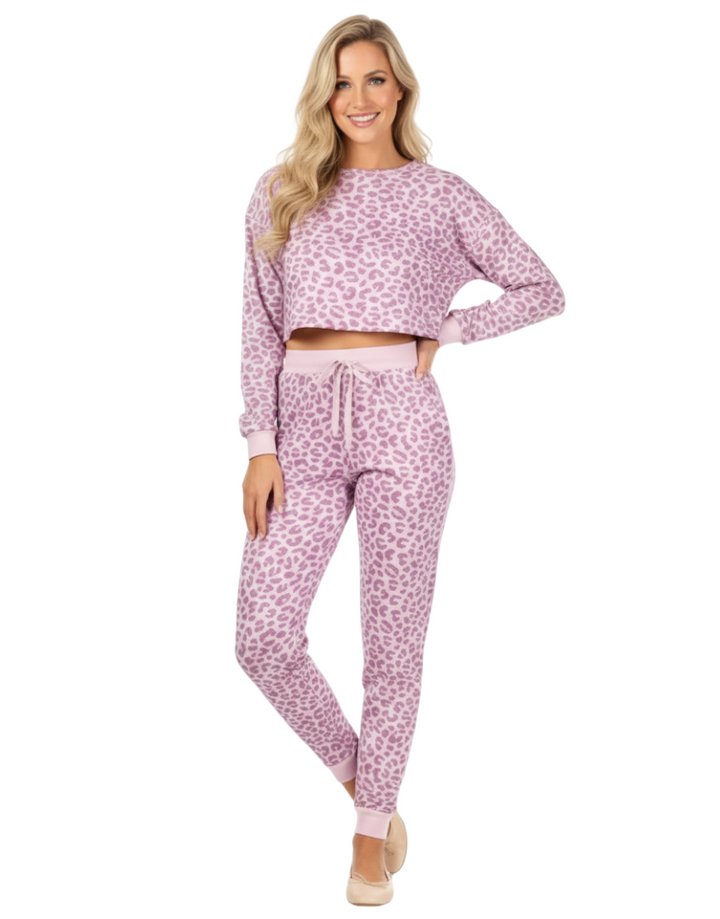 CROPPED TOP WITH JOGGER PANTS-KEEPSAKE LILAC