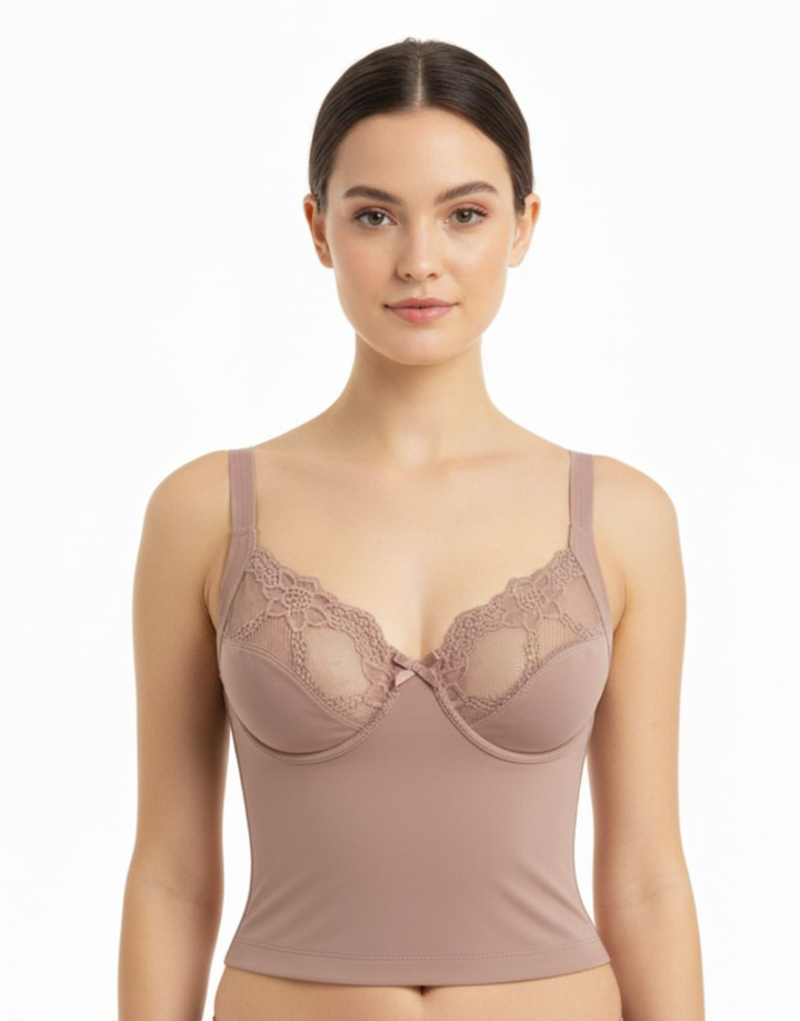 LOSHA WAIST SHAPPING BRA-BRN