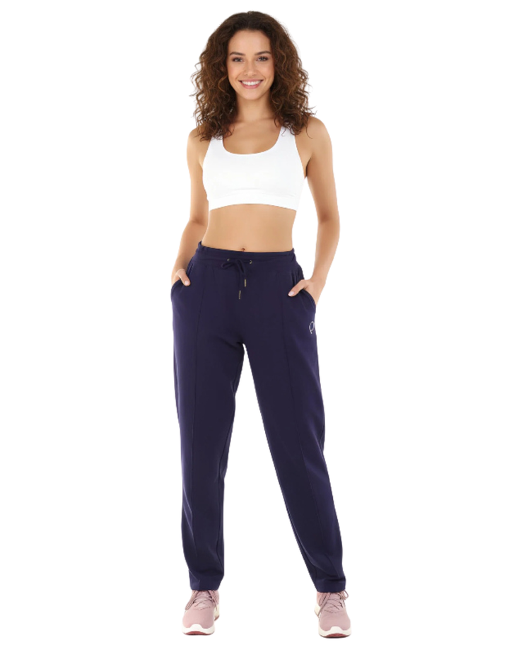 LOSHA POLY COTTON JOGGER PANTS-MARITIME BLUE