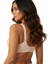 LASER CUT SUPER SOFT BRA WITH WIDE STRAPS - SKIN