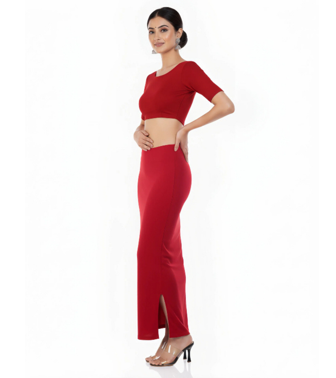 STRETCHABLE SAREE SHAPEWEAR -RED