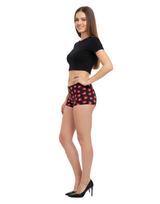 SUPER SOFT BOY SHORTS COTTON BRIEF-RED HEARTS