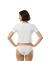 COTTON HUGGED FIT BIKNI BRIEF-WHITE