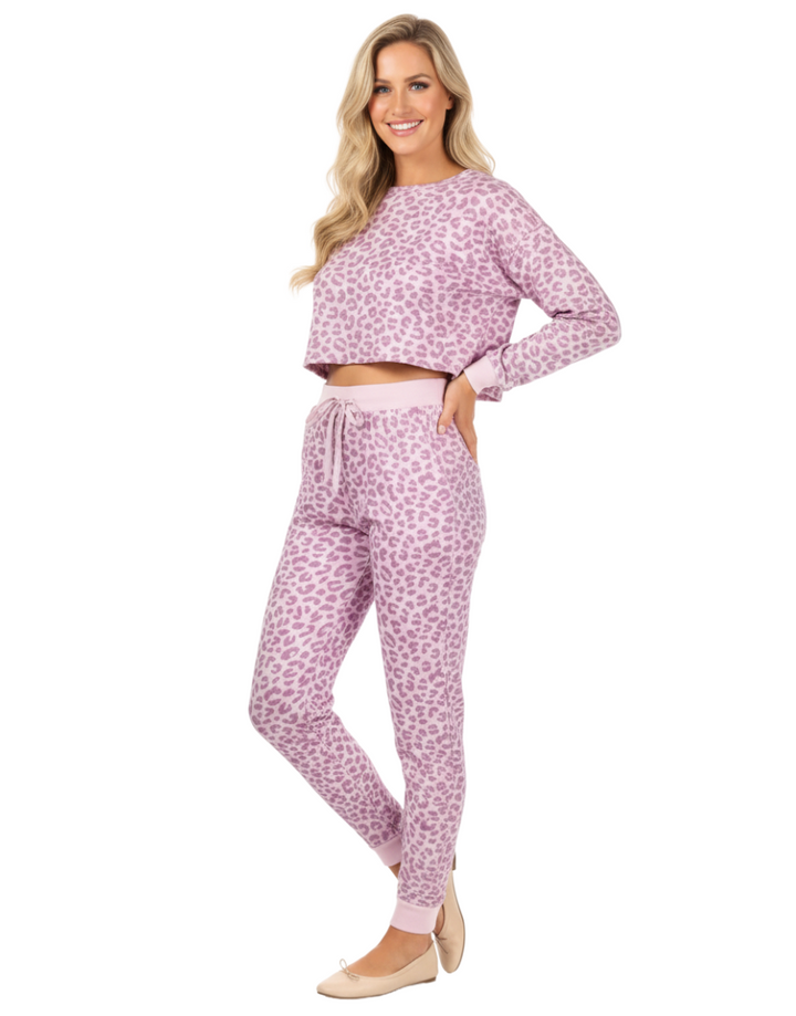 CROPPED TOP WITH JOGGER PANTS-KEEPSAKE LILAC