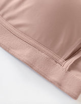 LEONISA POCKETED MASTECTOMY BRA-WIRELESS LACE,REMOVEABLE PADDING-TEA PINK