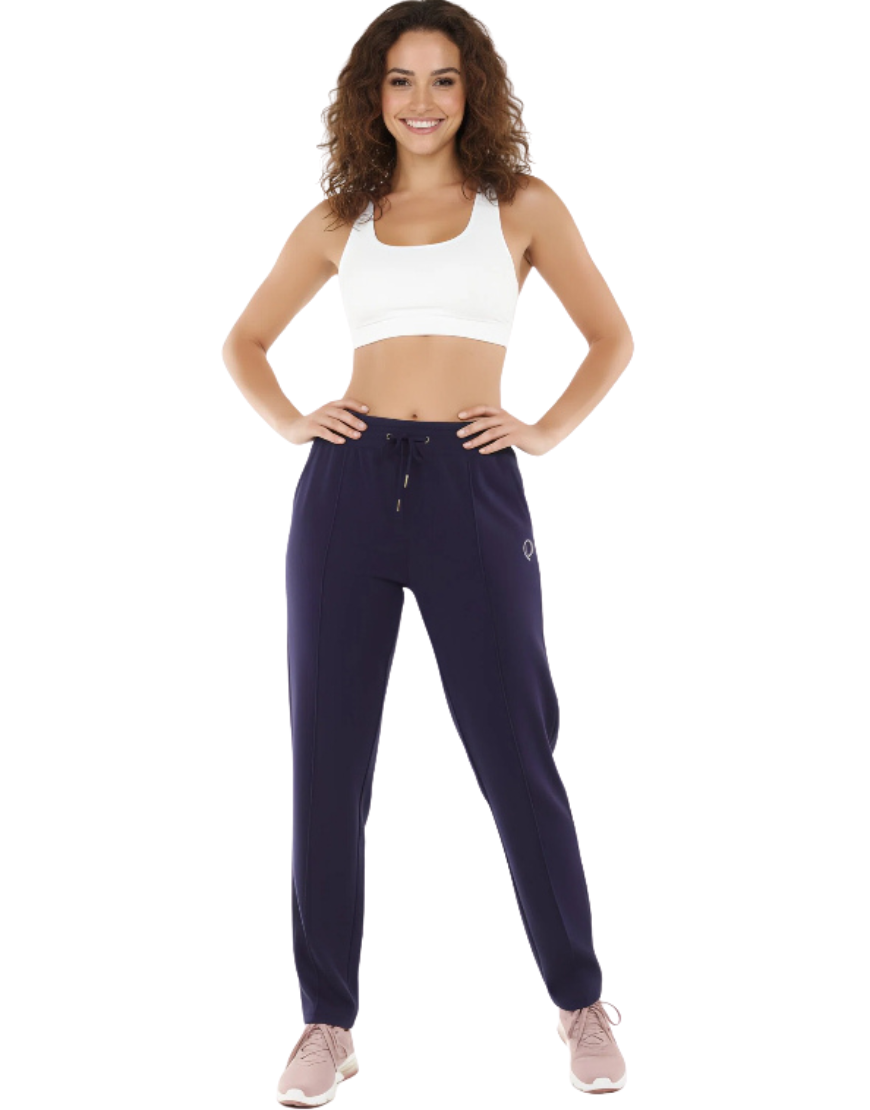 LOSHA POLY COTTON JOGGER PANTS-MARITIME BLUE