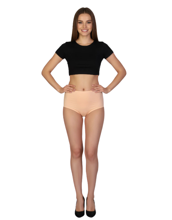 PACK OF 3 LOSHA SUPPER SOFT HIGH WAISTED COTTON PANTY-ASSORTED