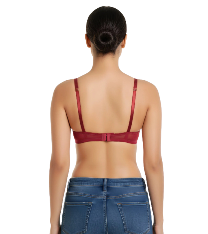 ZEN SERIES LEVEL 2 PUSH-UP UNDERWIRED BRA -MERLOT