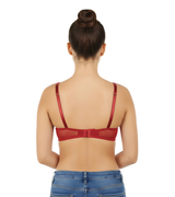 ZEN SERIES NON-WIRED SUPER SOFT LIGHTLY PADDED BRA-MERLOT