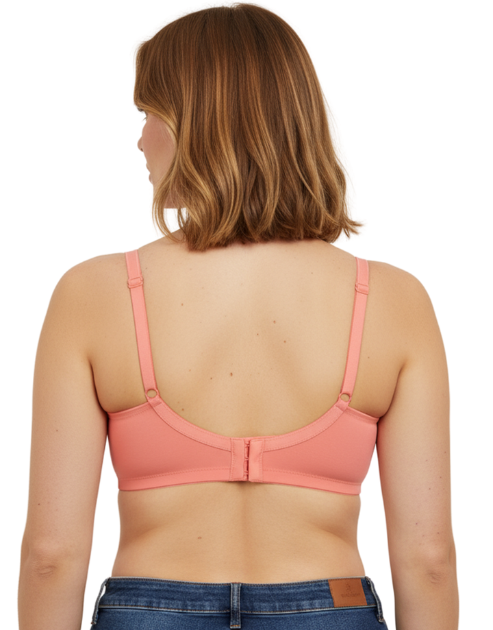 TRUE CURVE WIRE-FREE MINIMIZER BRA-GEORGIA PEACH