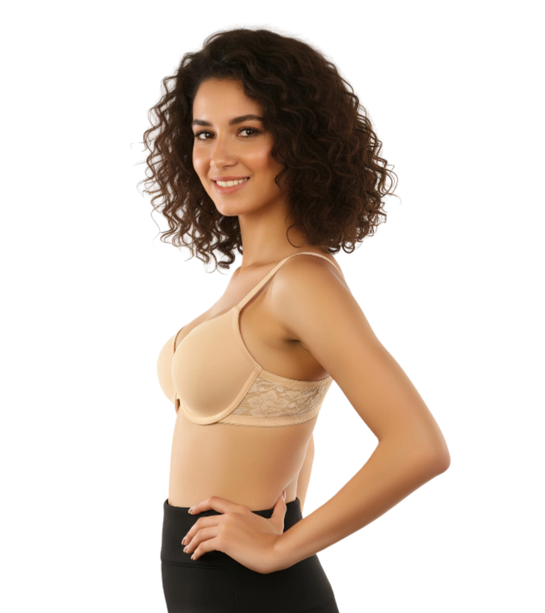 COTTON UNDERWIRED LIGHTLY PADDED T-SHIRT BRA - Toasted Almond