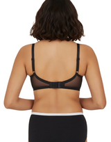 FULL COVERAGE SUPER SUPPORT CUT & SEW CUPS MINIMIZER BRA-BLACK