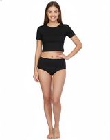 PACK OF 2 LOSHA SUPER  SOFT COTTON HIGH WAIST PERIOD PANTY-ASSORTED