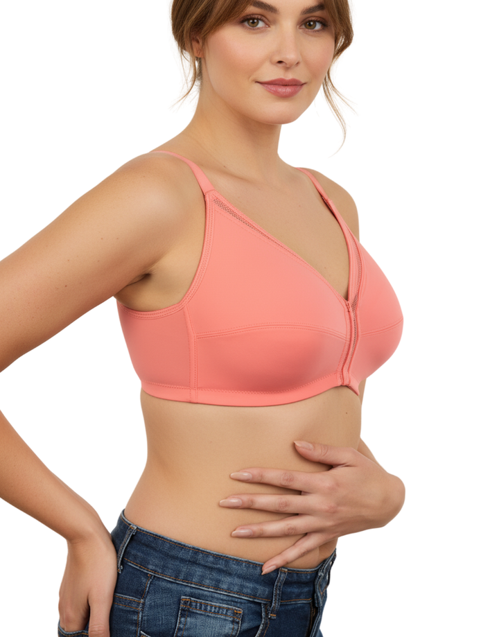 TRUE CURVE WIRE-FREE MINIMIZER BRA-GEORGIA PEACH