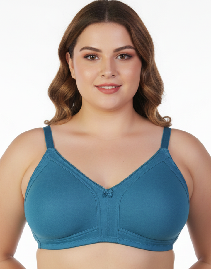 PLUS SIZE BRA - FJORED BLUE