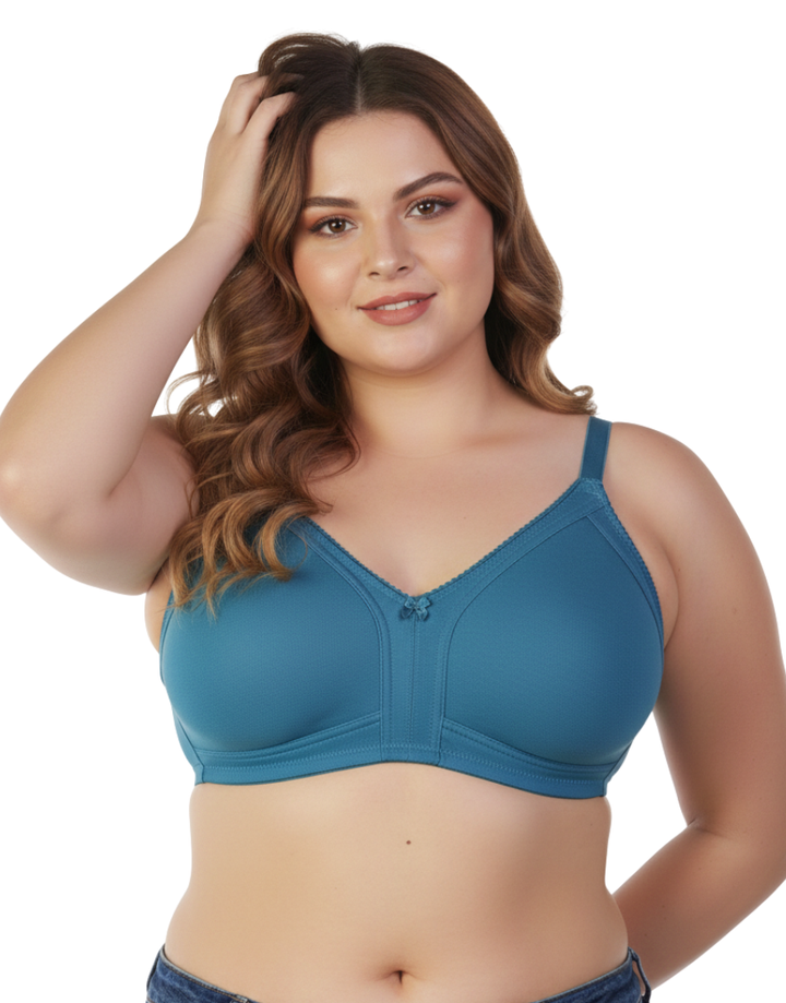 PLUS SIZE BRA - FJORED BLUE