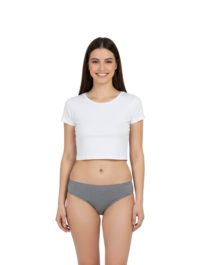 PACK OF 5 COTTON BIKINI BRIEFS- SUN FLOWERS