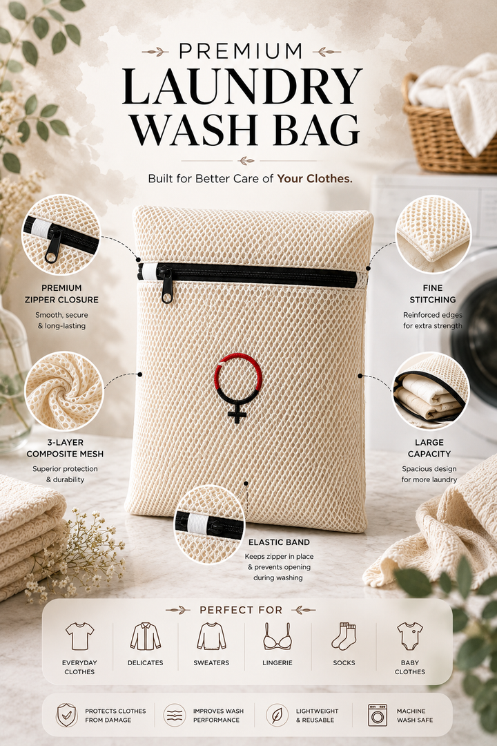 LOSHA Premium 3D Spacer Mesh Laundry Wash Bag