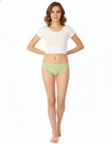 PACK OF 5 SUPER SOFT COTTON STRETCH PRINTED BIKINI BRIEFS -DAISY