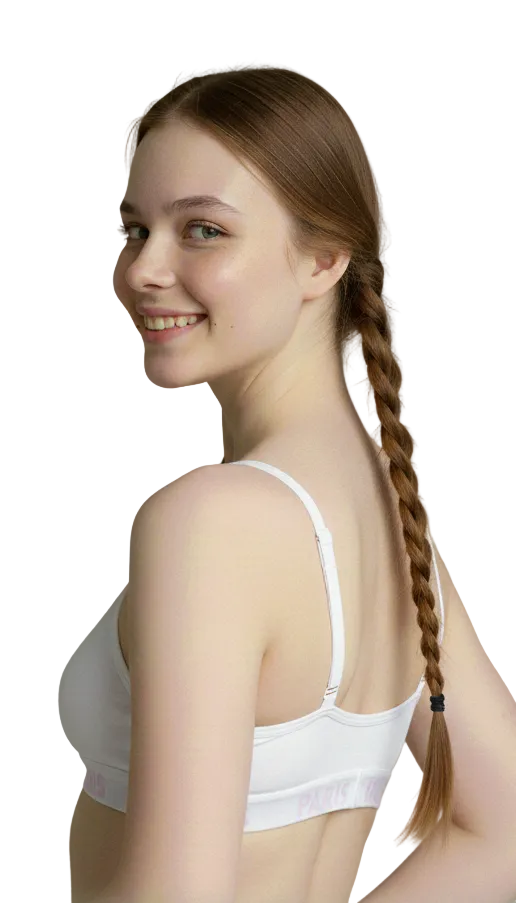 LOSHA TEENS  PACK OF 4 SEAMLESS TRAINING BRAS-BPINK/WHITE/MINT/GREY