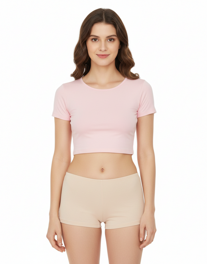 PACK OF 3 SUPER SOFT COTTON  BOY SHORTS BRIEF-ASSORTED