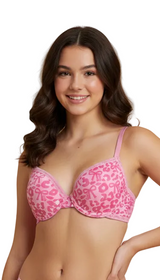 LOSHA GIRL PACK OF 3 WIRED LIGHTLY PADDED BRAS-VPINK/SKIN/BPINK/WHITE