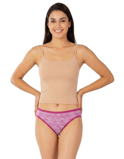 LOSHA SUPER SOFT COTTON STRETCH PRINTED BIKINI BRIEF -PINK