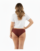 LOSHA NO PANTY LINES LASER CUT BIKINI BRIEF SUN-DRIED TOMATO