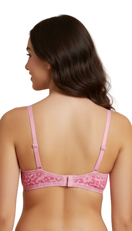 LOSHA GIRL PACK OF 3 COTTON WIRED LIGHTLY PADDED BRAS-VPINK/SKIN/BPINK/WHITE