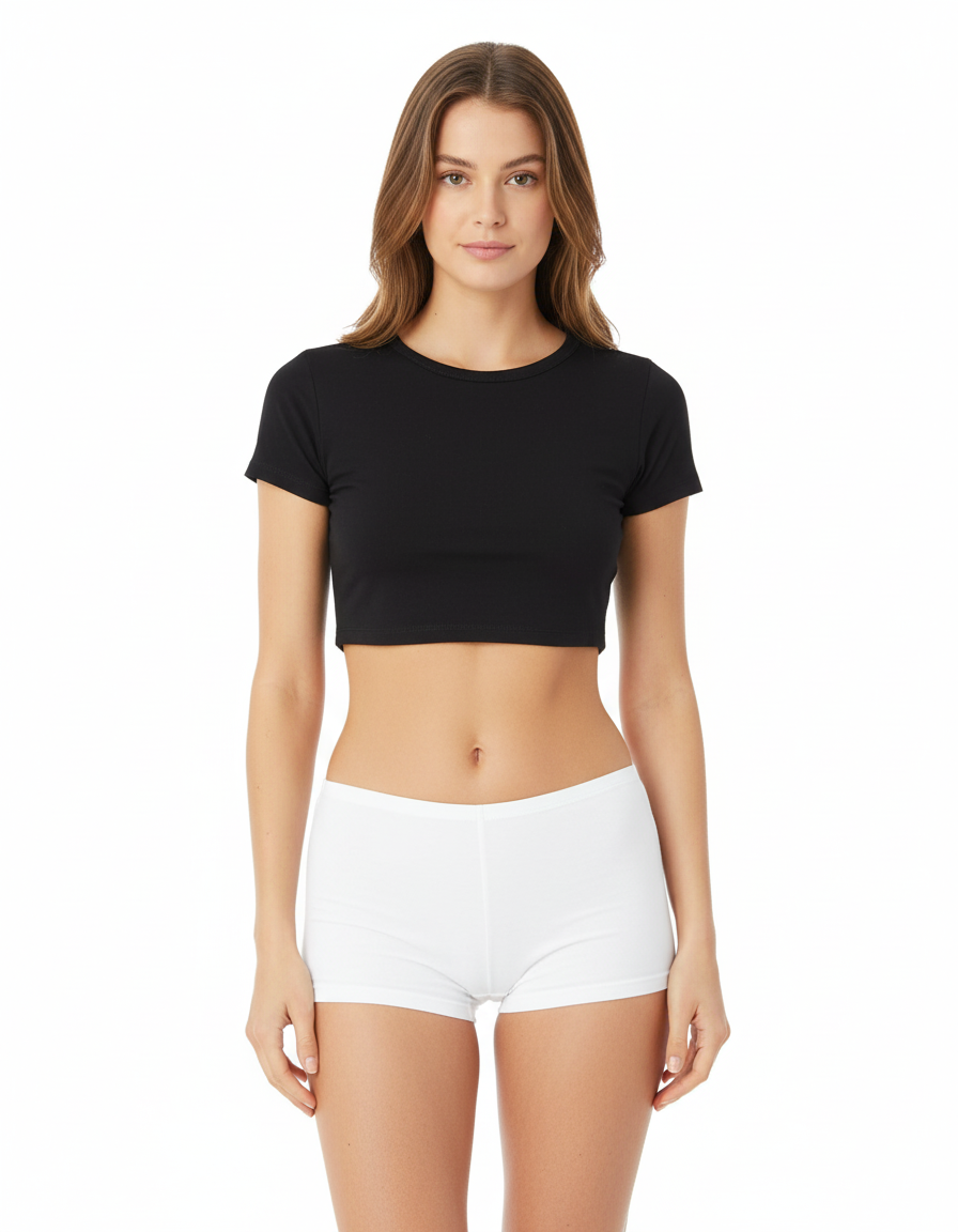 PACK OF 3 SUPER SOFT COTTON  BOY SHORTS BRIEF-ASSORTED