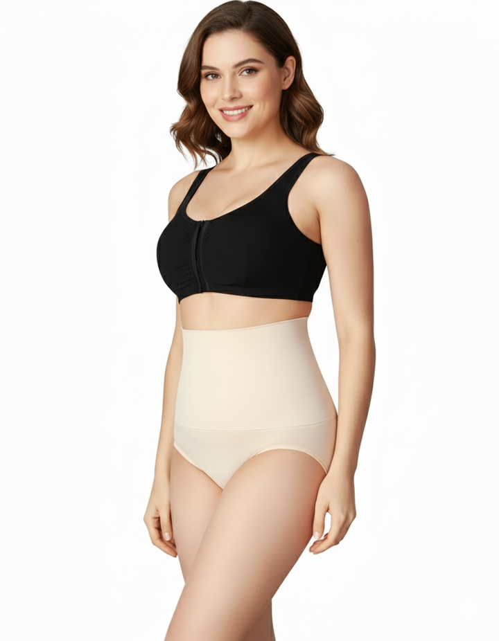 LOSHA SEAMLESS MEDIUM COMPRESSION SHAPING BRIEF -Cream