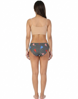 LOSHA SUPER SOFT COTTON STRETCH PRINTED BIKINI BRIEF -GREY