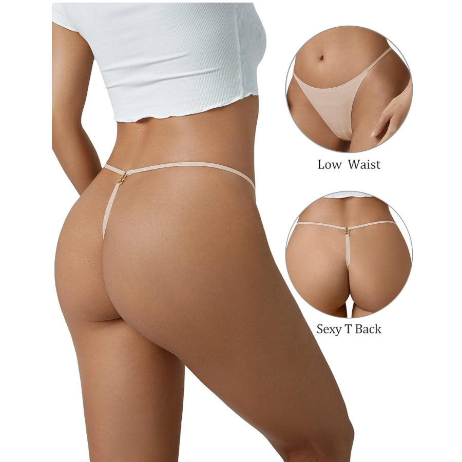 Losha Laser Cut Sexy Thin Belt Metal Ring At Back-OFFWHITE