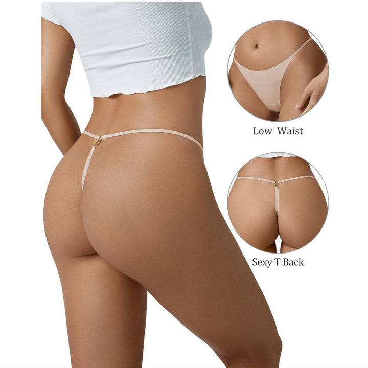 Losha Laser Cut Sexy Thin Belt Metal Ring At Back-OFFWHITE