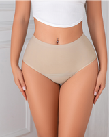 Losha High Waist laser Cut 4 layered Period Panty -Cream