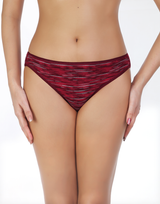 LOSHA SUPER SOFT COTTON STRETCH PRINTED BIKINI BRIEF -RED