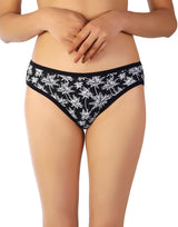 LOSHA SUPER SOFT COTTON STRETCH PRINTED BIKINI BRIEF -PLAM TREE