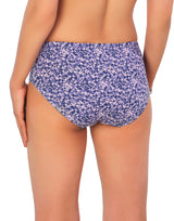 COTTON BIKNI BREIF WITH DIAMOND GEOMETRIC-PURPLE PRINT
