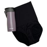 SEAMLESS HIGH-WAISTED SHAPING BRIEF-JET BLACK