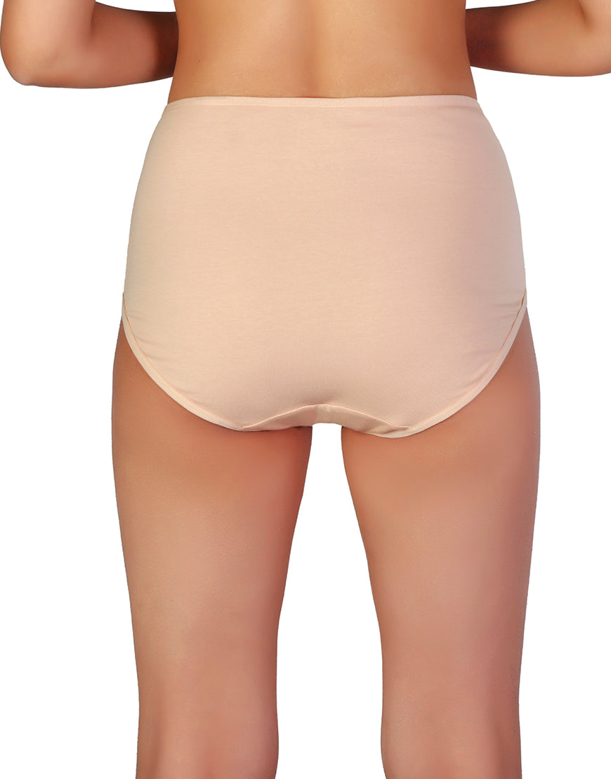 PACK OF 3 LOSHA SUPPER SOFT HIGH WAISTED COTTON PANTY-ASSORTED