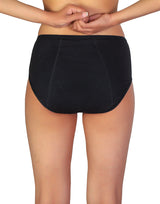 SUPER  SOFT COTTON HIGH WAIST PERIOD PANTY-BLACK