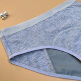 PACK OF 2 LOSHA SUPER SOFT COTTON  MID WAIST PERIOD PANTY-ASSORTED