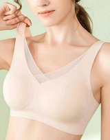LASER CUT SUPER SOFT BRA WITH WIDE STRAPS - SKIN