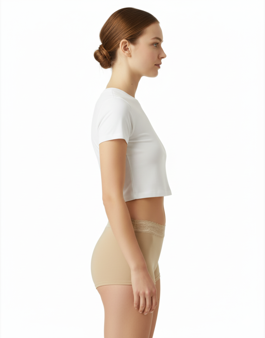 LOSHA VISCOSE COTTON SINGLE BOYSHORT-SKIN