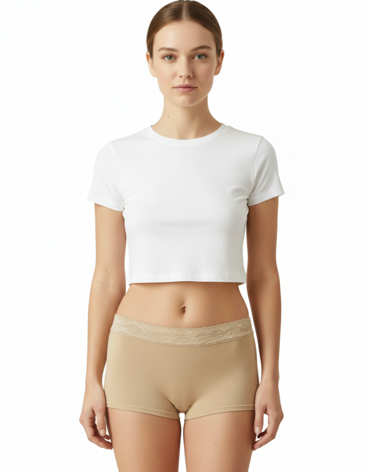 LOSHA VISCOSE COTTON SINGLE BOYSHORT-SKIN
