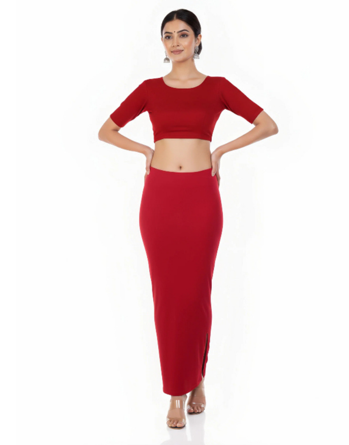 STRETCHABLE SAREE SHAPEWEAR -RED
