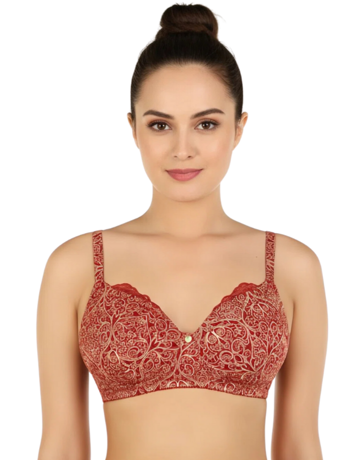 ZEN SERIES NON-WIRED SUPER SOFT LIGHTLY PADDED BRA-MERLOT