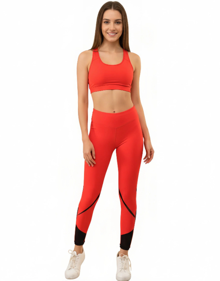 SKIN FIT TRAINING LEGGING-RED