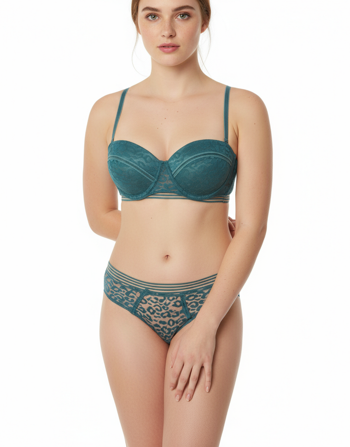 Sparkle Lace Set-Botanical Green