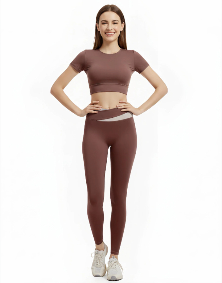 TRAINING SKIN FIT TIGHTS -Rust